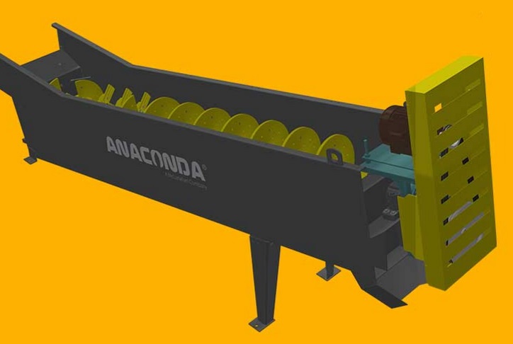 De reeks schroefringen voor grof materiaal van Anaconda is speciaal ontworpen voor toepassingen waarbij het essentieel is om oplosbare klei- en stoflagen van grove aggregaten te wassen en te verwijderen.